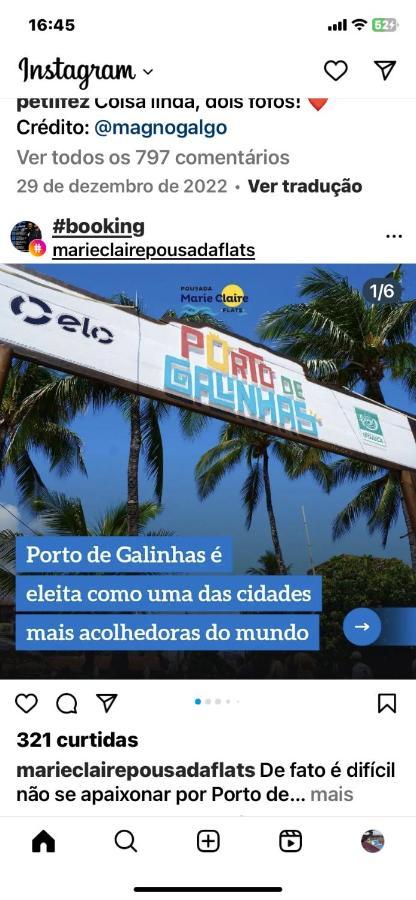Flat Oka Beach Residence Luxo Pôrto das Galinhas Exterior foto